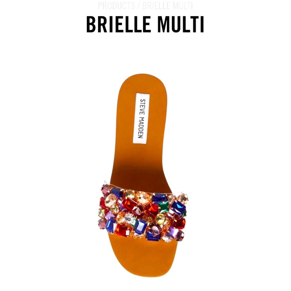 Steve Madden - Brielle jeweled sandals size:8